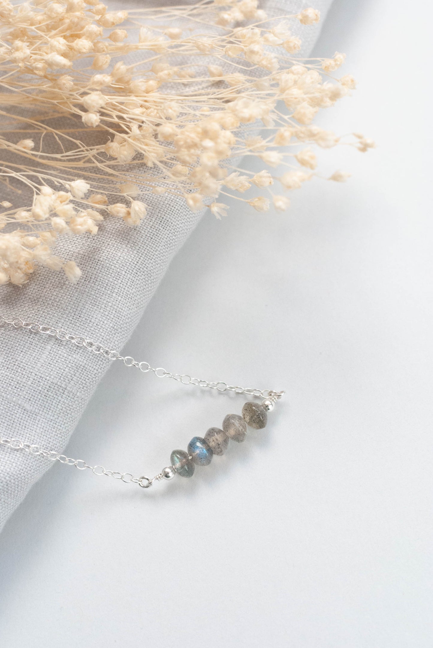 Minimal Labradorite Necklace