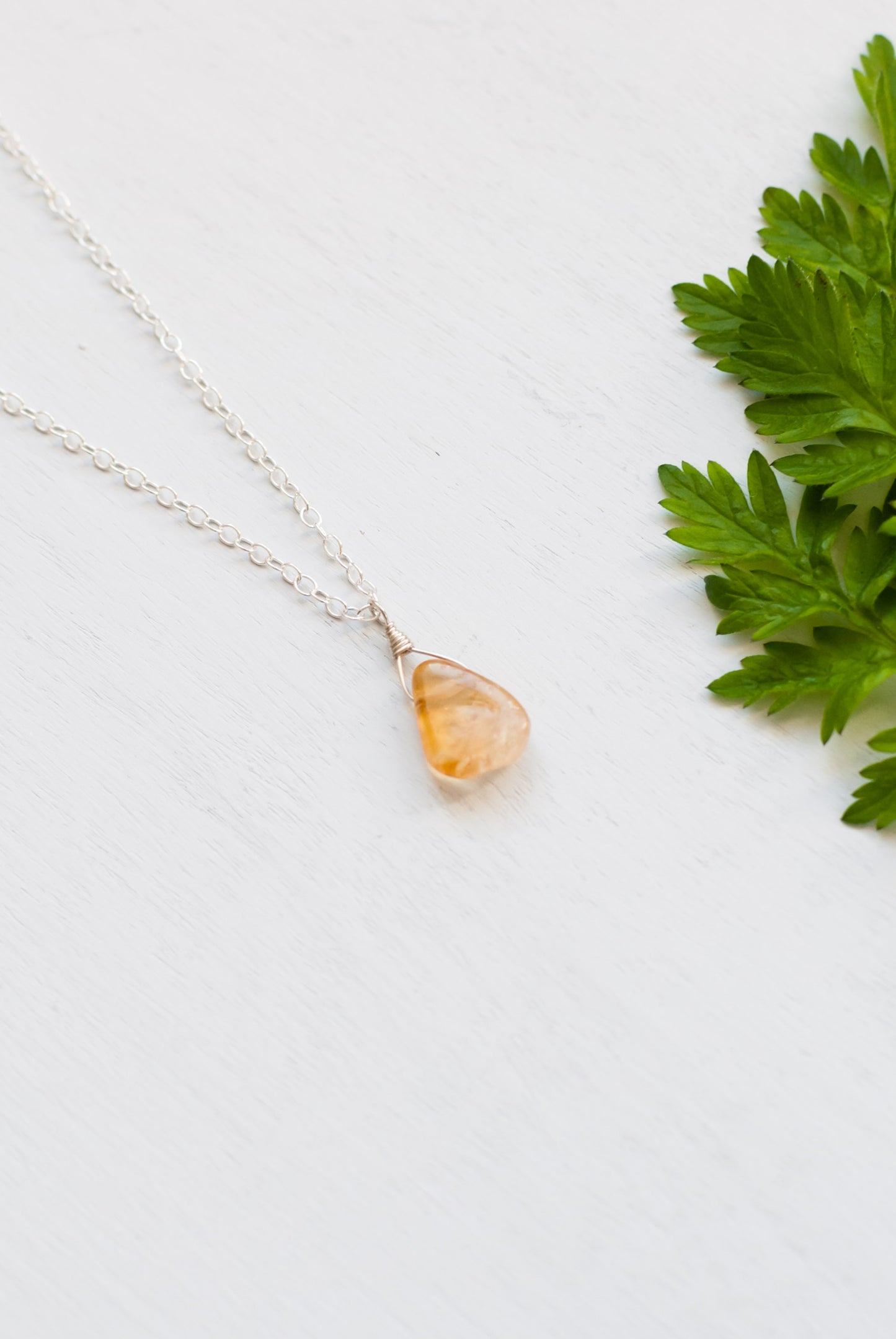 Orange Gemstone Necklace