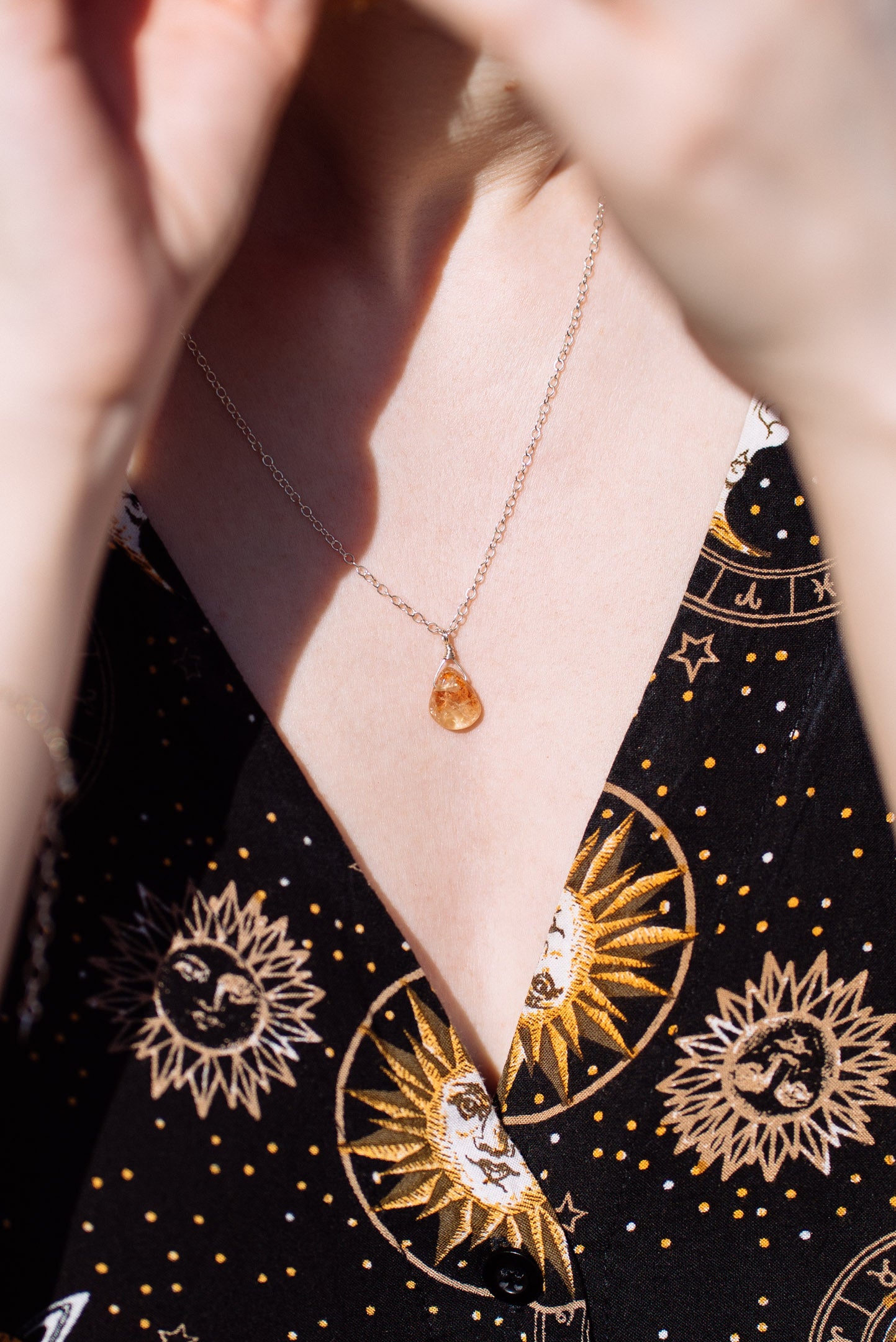 Orange Gemstone Necklace