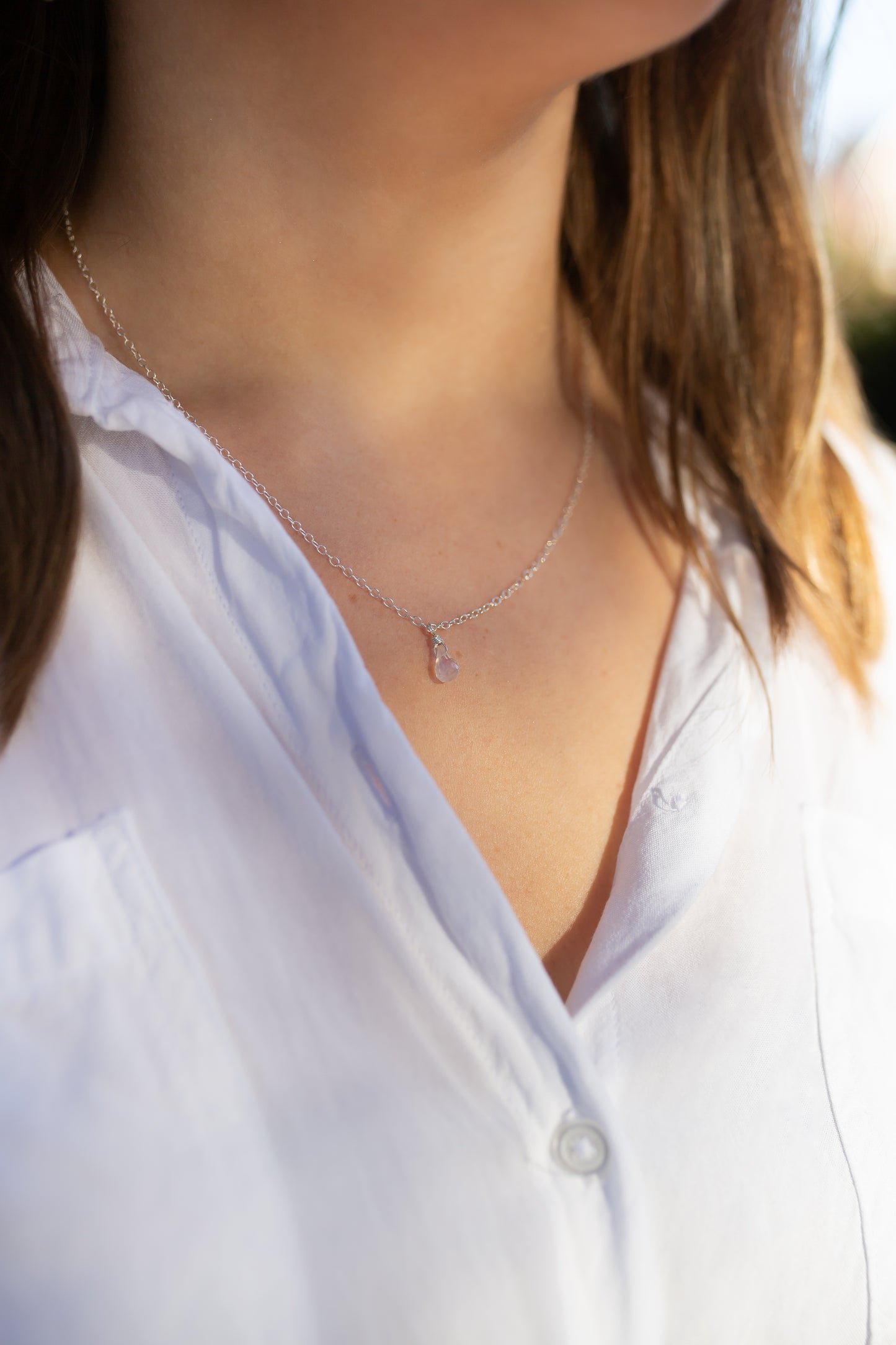 Rainbow Moonstone Necklace