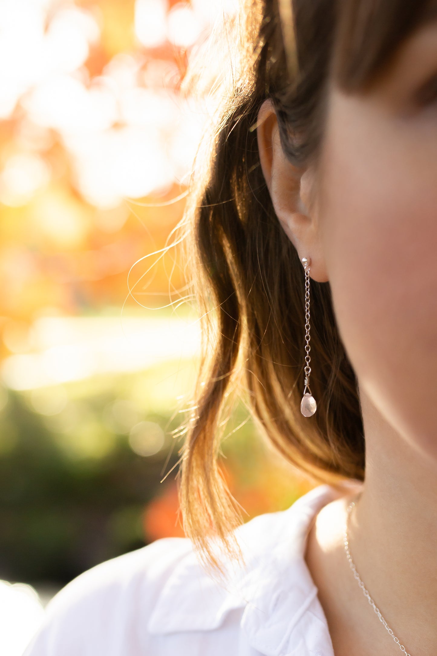 Rose Quartz Earrings