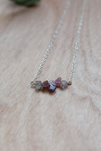 Raw Sapphire Necklace