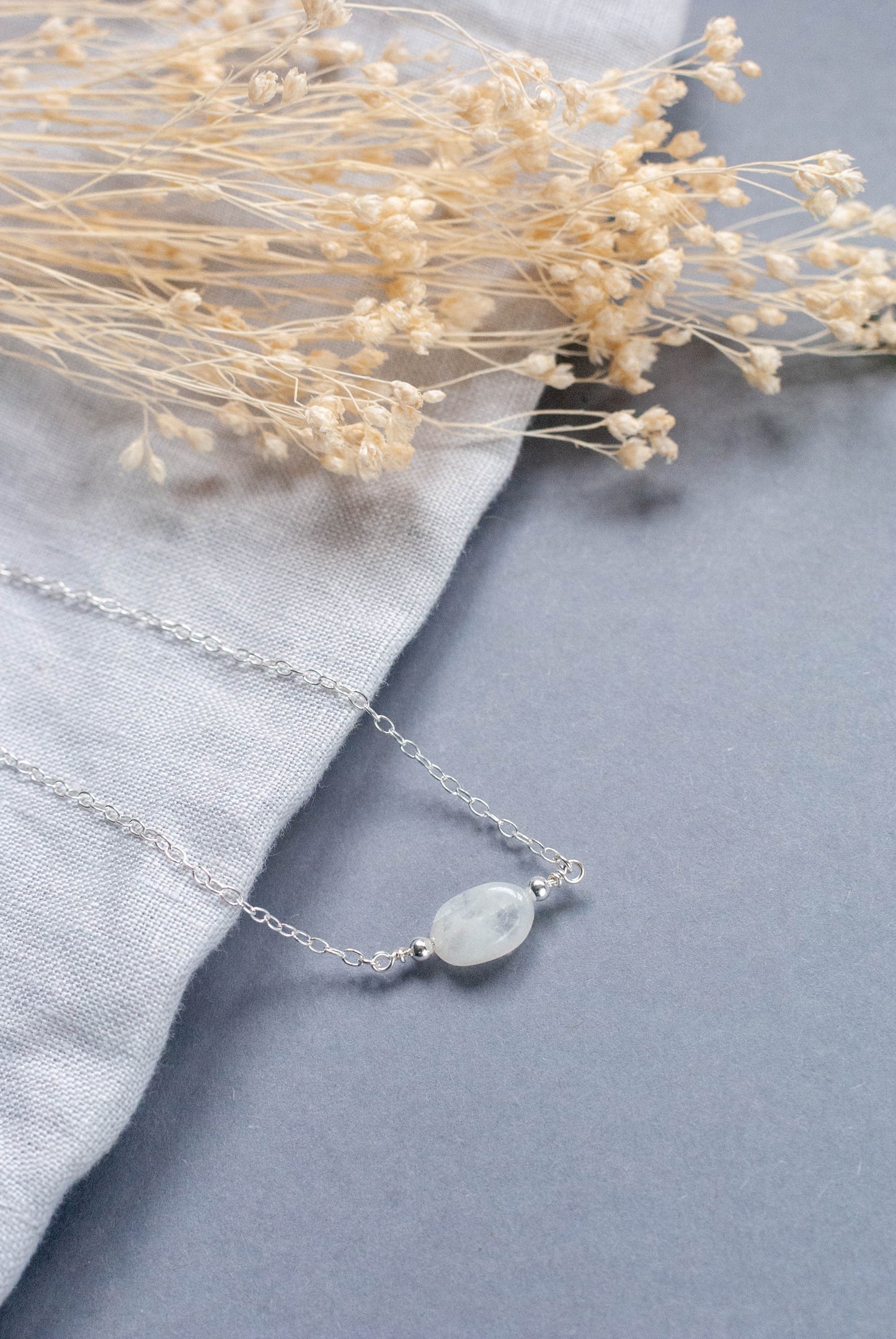 Sterling Silver Moonstone Necklace