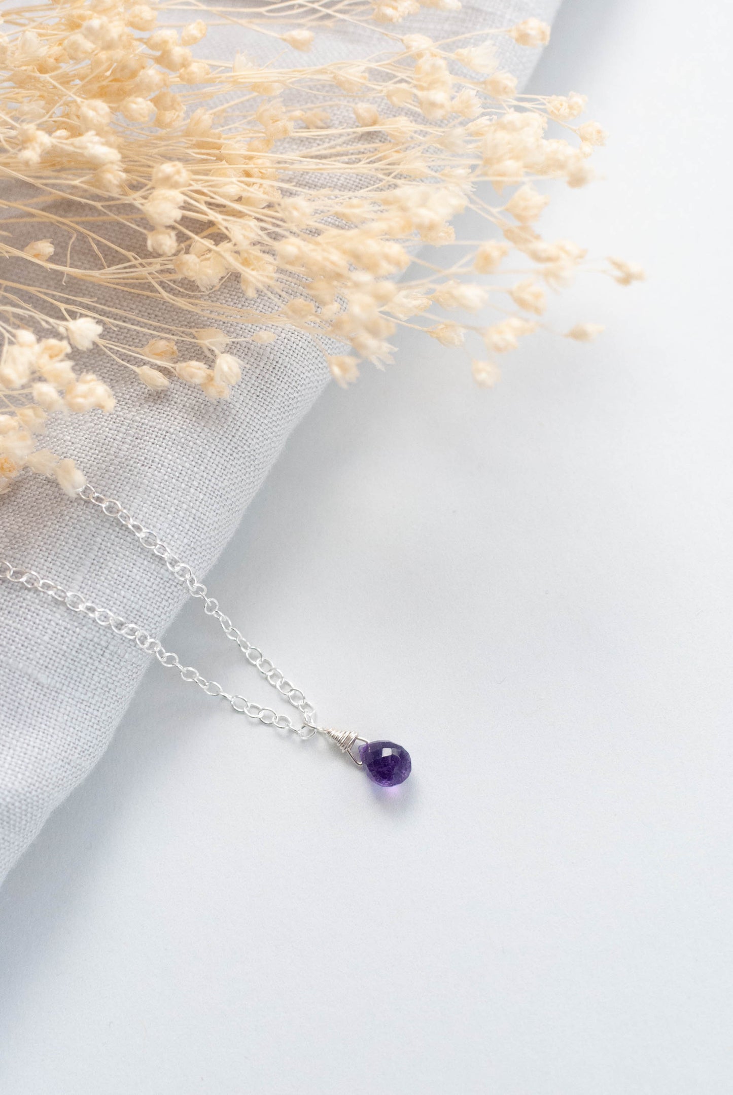 Tiny Amethyst Necklace