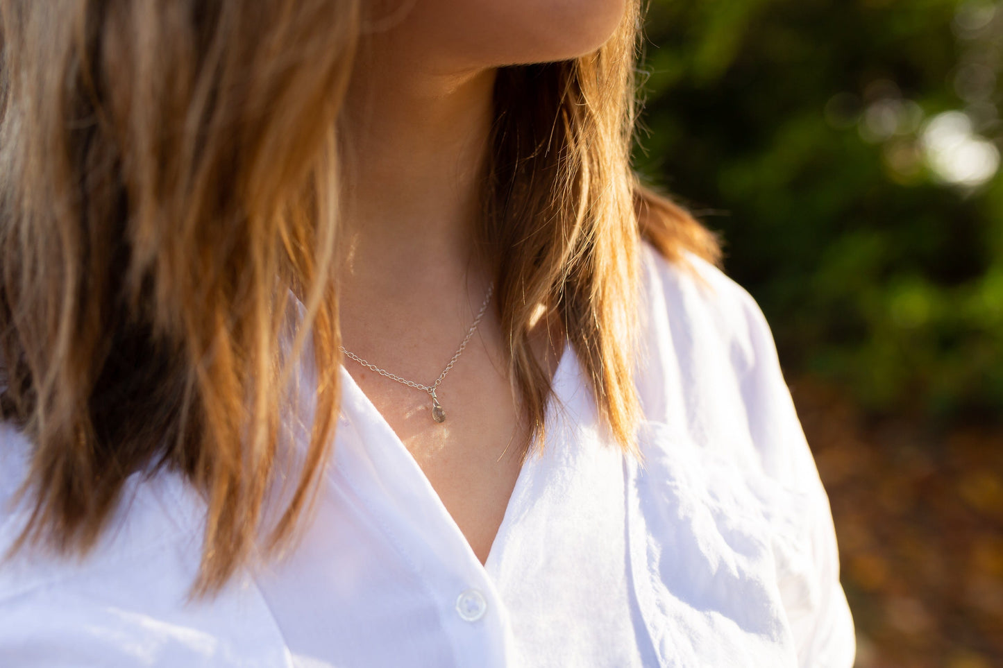 Tiny Gemstone Necklace