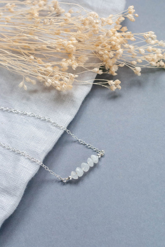 White Gemstone Necklace